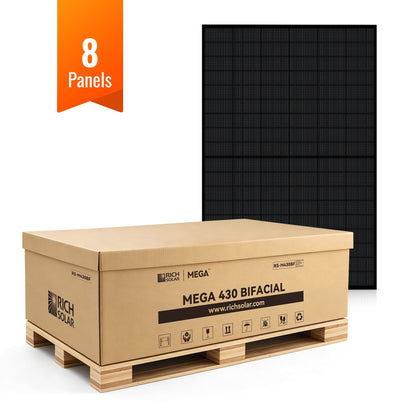 MEGA 430 Bifacial 8-panel pallet