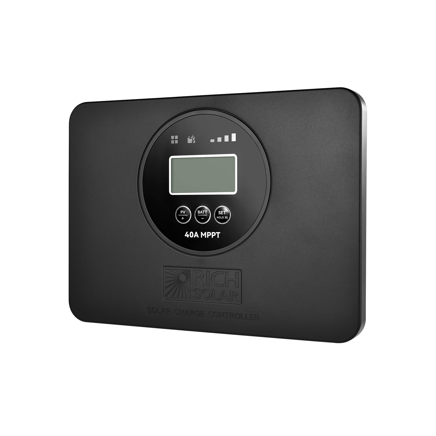 BRAVO PRO 40 display screen showing charge status readout