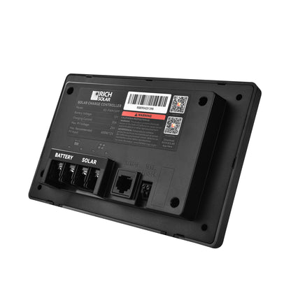 BRAVO AIR 30 flush mount PWM solar charge controller, detail view