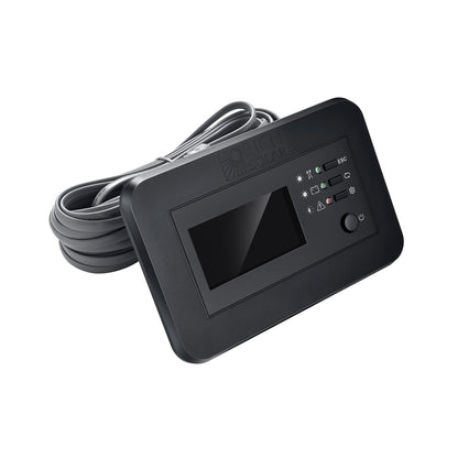 RS-RM02 inverter remote controller with backlit LCD, front view