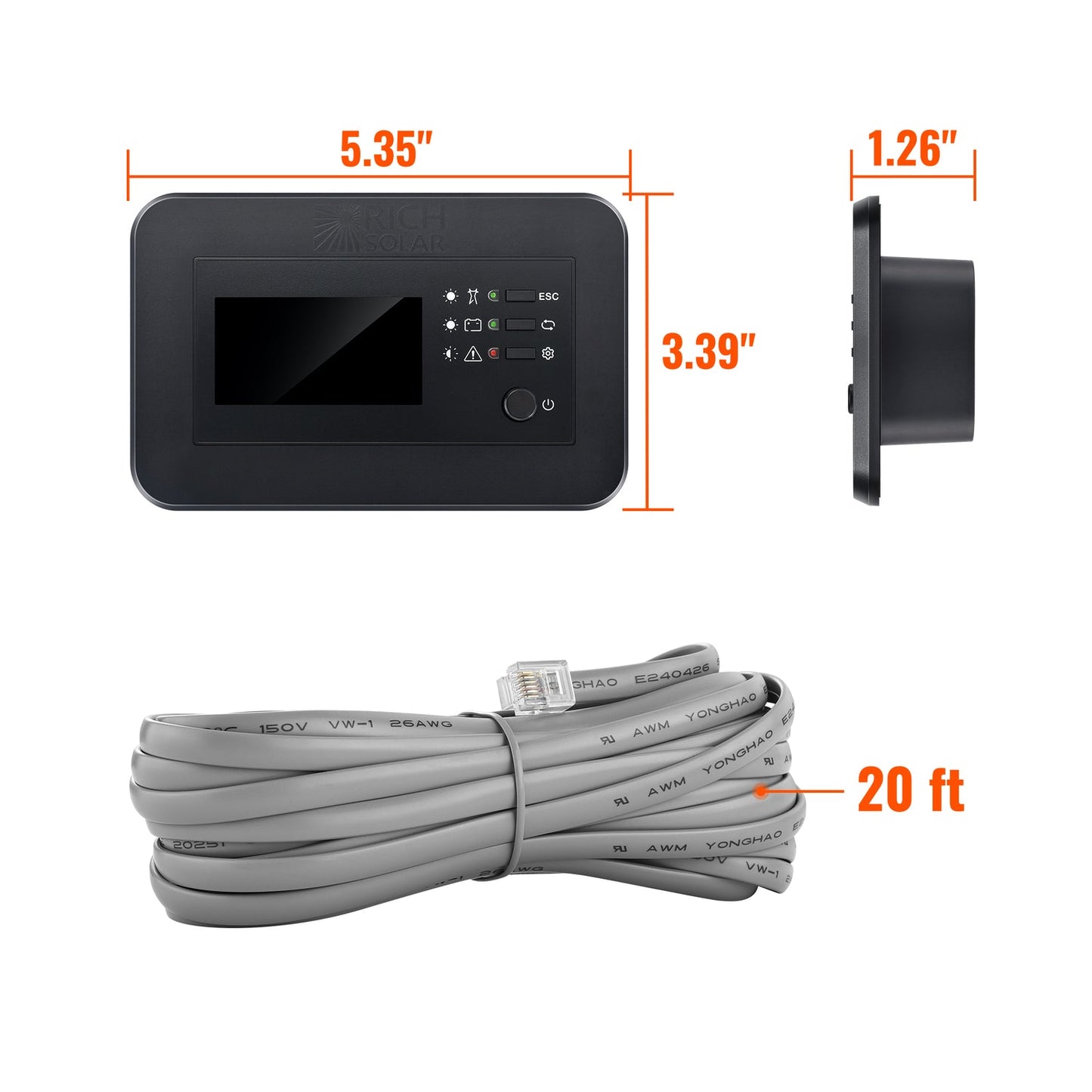 RS-RM03 remote shown with a compatible NOVA SWITCH inverter