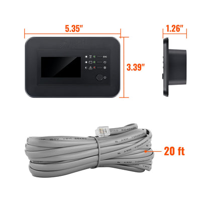 RS-RM03 remote shown with a compatible NOVA SWITCH inverter