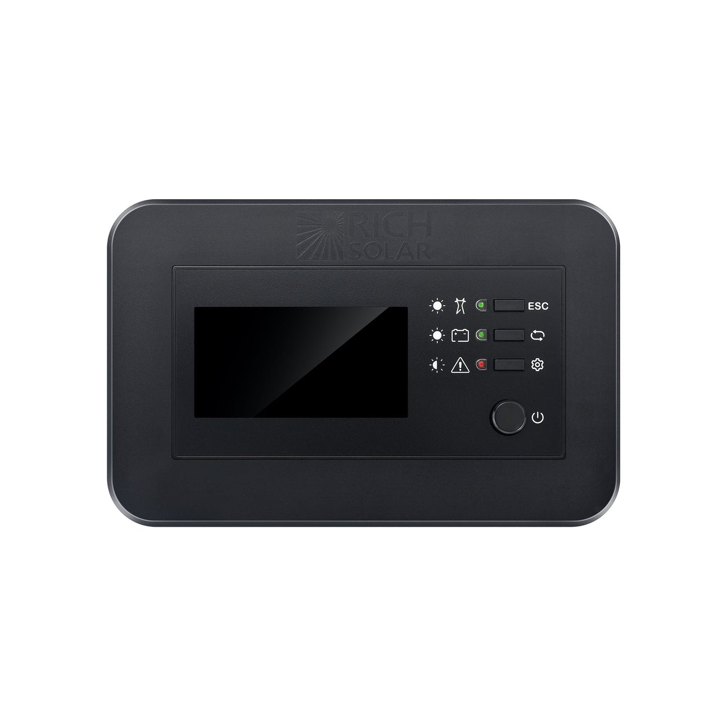 RS-RM03 remote angled view showing flush wall-mount bezel