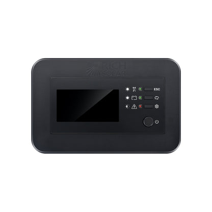 RS-RM03 remote angled view showing flush wall-mount bezel