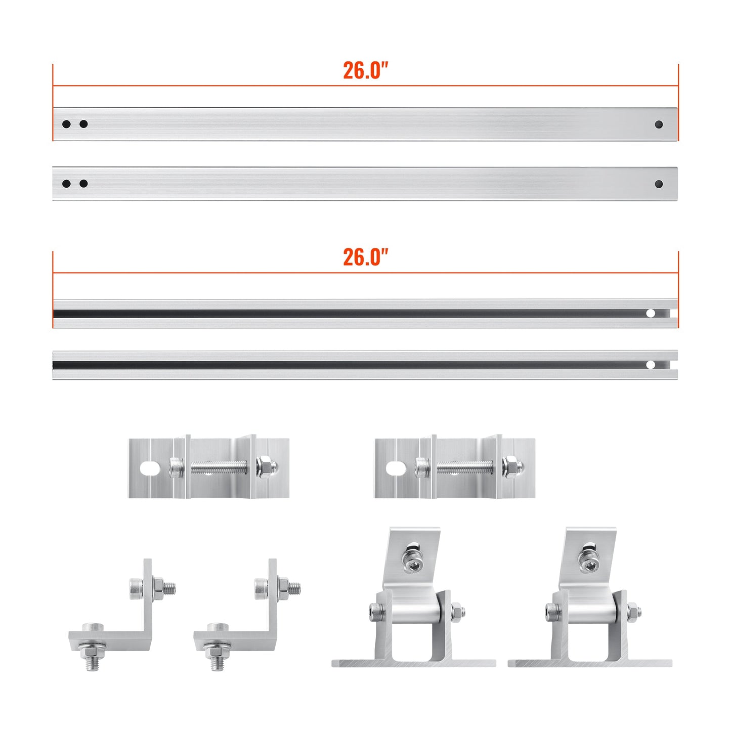 RS-TM6 tilt mount arm shown fully extended for a steep angle