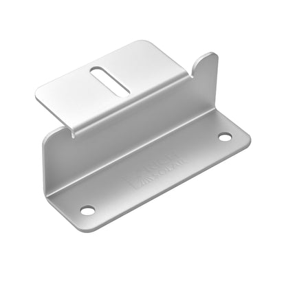 Silver 1 1/4 inch Z-bracket shown in profile