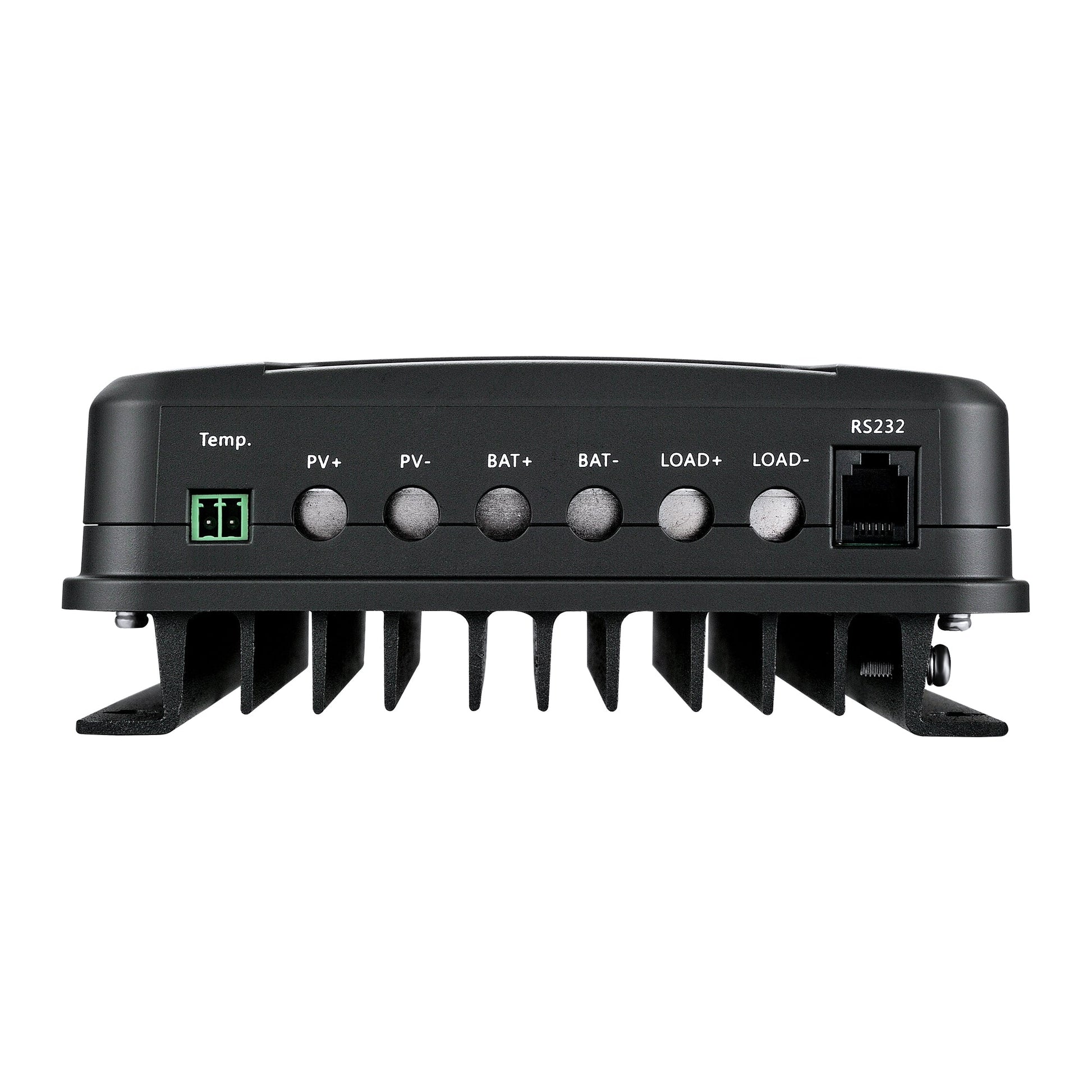 20 amp MPPT solar charge controller, detail view