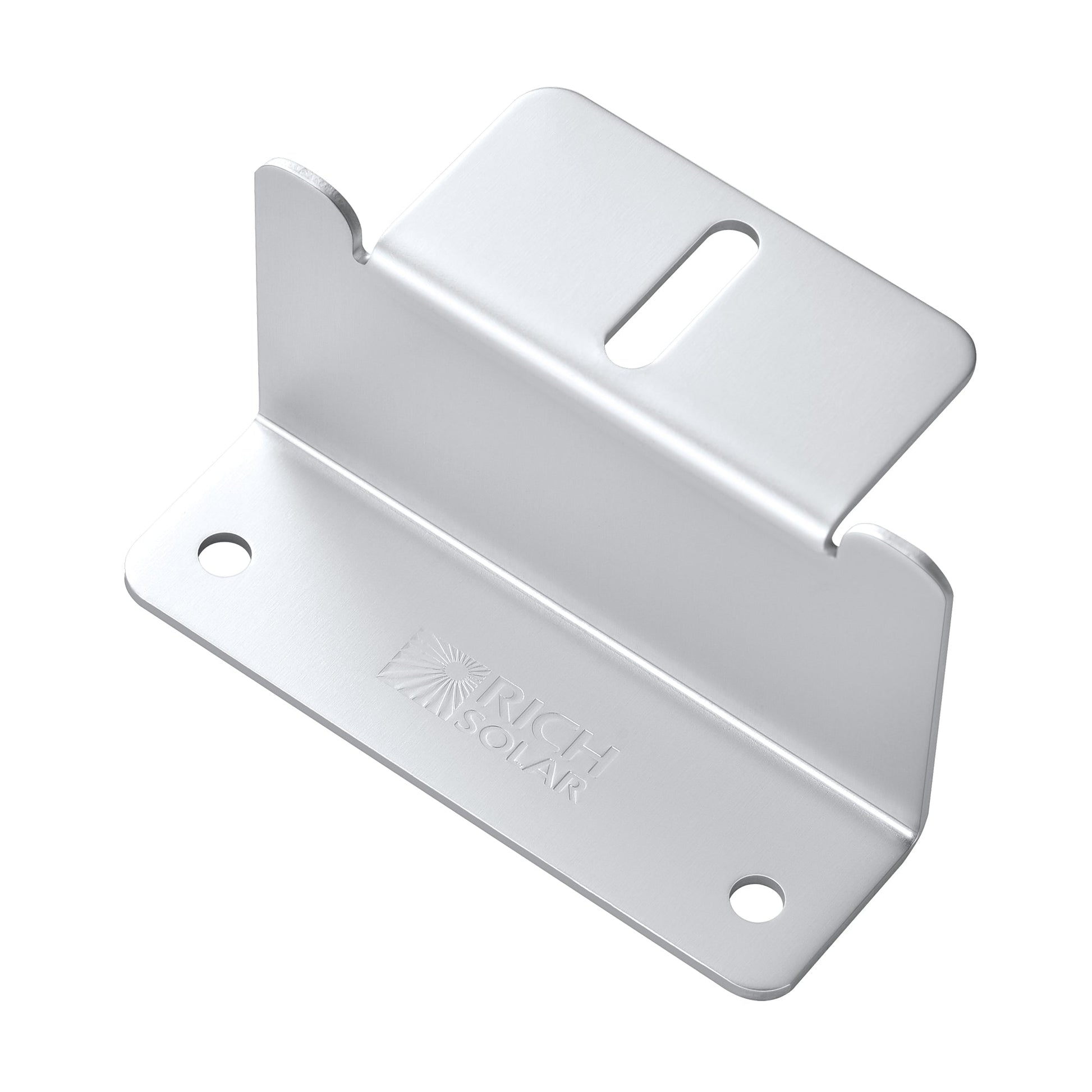 Silver 2 inch Z-bracket showing the taller standoff