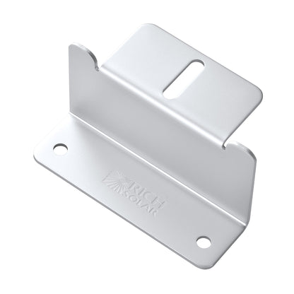 Silver 2 inch Z-bracket showing the taller standoff