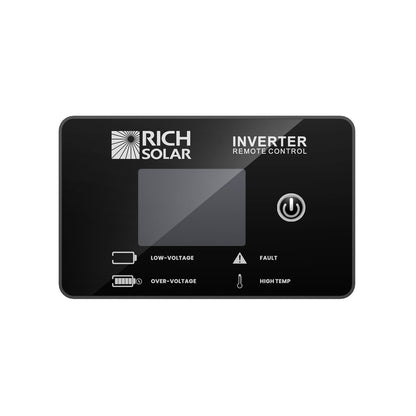 RS-RM01 remote angled view showing raised tactile buttons